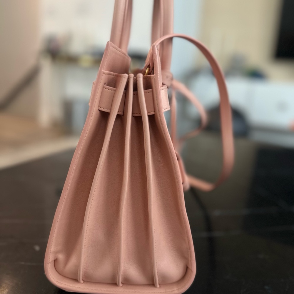 Saint Laurent small Pink Sac De Jour Bag - Picture 8 of 13